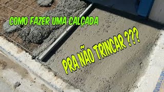 Como fazer uma calçada pra não trincar [upl. by Zurciram675]