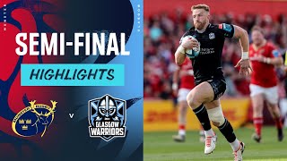 Munster v Glasgow Warriors  Instant Highlights  SemiFinal  URC 202324 [upl. by Aloeda169]