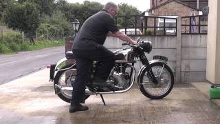 Starting my Velocette Venom [upl. by Ahsenrac]