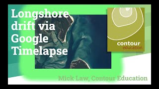 Longshore drift via Google Timelapse [upl. by Lattonia]