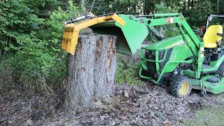 DIY Homemade Grapple on John Deere 1025R FEL pt 2 [upl. by Naraj]