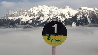 ⛷ Schladming  Skifahren in den Wolken der Planai [upl. by Sofie394]