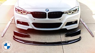 How to Install a Front Lip  Side Skirt Extensions  BMW F30 [upl. by Eryn705]