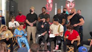 Bryce Hall vs Austin Mcbroom going at it at the press conference youtubers vs tiktokers [upl. by Rey]