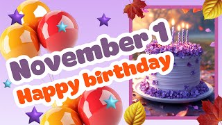 1 November Best Happy Birthday Song  Happy Birthday WhatsApp Status  Celebration Avenue [upl. by Ynaffi]