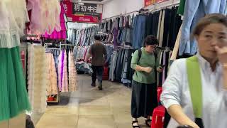 Clothing wholesale market in Guangzhou china 2024411SHAHE [upl. by Esidnak]