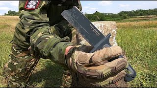 COLD STEEL Drop Forged Survivalist  KNIFE DESTRUCTION TEST  UNTIL IT BREAKS  52100 Carbon Steel [upl. by Scheider512]