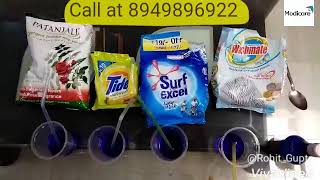 Modicare Washmate powder demo with surf Excel Patanjali washing Powder tide powder amazing result [upl. by Yokoyama398]