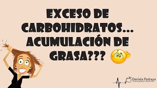 ¿Por qué el exceso de CARBOHIDRATOS se transforma en GRASA [upl. by Ennagem]