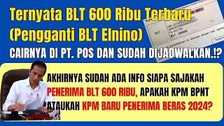 BLT 600 RIBU TERNYATA DICAIRKAN DI PT POS DAN DIJADWALKAN PENCAIRANNYA APAKAH KPM BPNT DAPAT BLT 600 [upl. by Fiester]