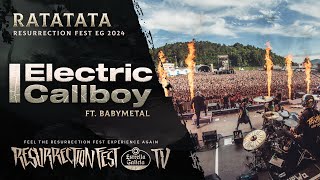 ELECTRIC CALLBOY ft BABYMETAL  RATATATA Live at Resurrection Fest EG 2024 [upl. by Odilia]