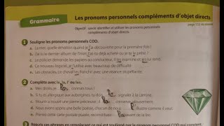 Grammaire  Les pronoms personnels compléments dobjet directs page 104 [upl. by Analise]