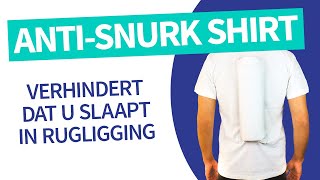 Antisnurk shirt – Verhindert dat u slaapt in rugligging [upl. by Shutz]