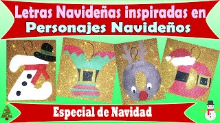 Haz tus propios Adornos de Navidad  LETRAS NAVIDEÑAS para el Árbol [upl. by Hiro243]