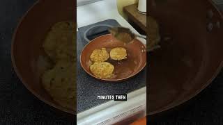 Tuna patties with side salad  homemade tunarecipe recipe quickdinner mealideas familymeals [upl. by Beltran]