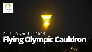 So creative flying Olympic Cauldron  Paris Olympics [upl. by Gerrie148]