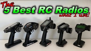 The 5 BEST RC Radio Transmitters what I use  Futaba Spektrum Sanwa Flysky [upl. by Enaerb]