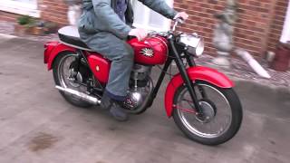 bsa c15 1959 red 018 [upl. by Trant]