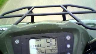 Kymco MXU 500 4x4 Speedtest [upl. by Ralfston680]