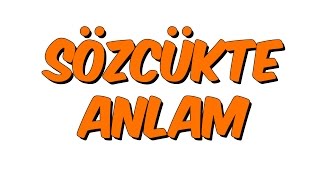 SOZCÜKTE ANLAM  8SINIF [upl. by Phelia]