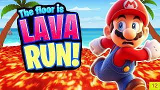 Mario The Floor Is Lava Run Party  Brain Breaks  Freeze Dance  Just Dance  Danny Go  Go Noodle [upl. by Retniw616]