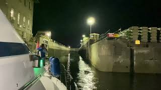 D7 Liberty Marina tight Maneuvering in New York Marina fast trawler does the Hudson River one day [upl. by Rumery420]