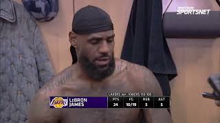 LeBron James Talks WIN vs Knicks Postgame Interview 🎤 [upl. by Warder]