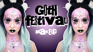 Goth Festival Makeup Tutorial [upl. by Bolt]