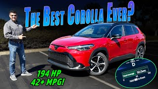 More Power  The Best Fuel Economy  Toyota Corolla Cross Hybrid First Drive [upl. by Llehsad]