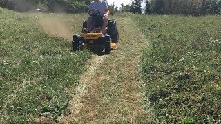 CUB CADET XZ2 107  Trattorino tagliaerba raggio zero a volante  Prova produttività [upl. by Hannad]