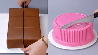 Wonderful Cake Decorating Tutorials  Amazing Chocolate Cake Decorating Idea  Satisfying Cakes [upl. by Ode435]