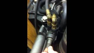 Mercruiser power steering actuating [upl. by Inalaehak]