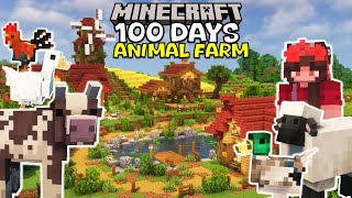 I survived 100 days building a Cozy Animal Farm [upl. by Emmerich]