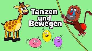 ♪ ♪ Kinderlied Tanzen und Bewegen  Kinder Tanz amp Bewegungslieder  Hurra Kinderlieder Kinderdisco [upl. by Sterner333]