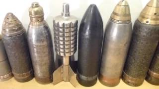 ww1 amp ww2 artillery shells mortars and projectiles [upl. by Foulk]