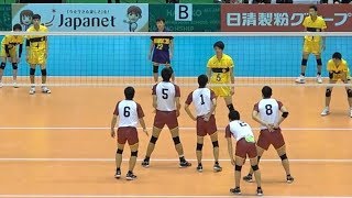 大村工業vs北陸 第1セット 春高バレー2018男子3回戦より Japan volleyball [upl. by Nnalyrehc]