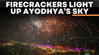 Deepotsav 2023 LIVE Magnificent Firecracker Show Light Up Ayodhya’s Sky  Times Now LIVE [upl. by Nabois]