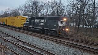 Conrail local train MA01 highballs east through Piscataway New Jersey [upl. by Mima]