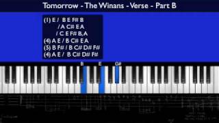 Tomorrow  The Winans Part 2 Piano Tutorial [upl. by Notyap248]