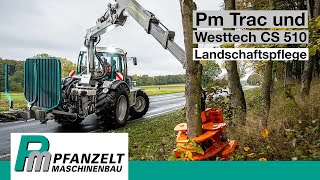 So geht Straßenunterhalt  Landschaftspflege mit dem Systemschlepper Pm Trac und Woodcracker CS 510 [upl. by Armond]