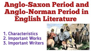 AngloSaxon Period in UrduHindi AngloNorman Period in UrduHindi History of English Literature [upl. by Oikim]