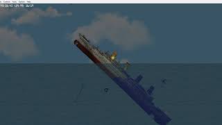 Floating Sandbox 6  Sinking the HMHS Britannic  Update 11000 [upl. by Jerrome]