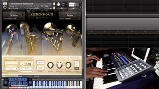 Native Instruments Session Horns review  SoundsAndGear [upl. by Horace]