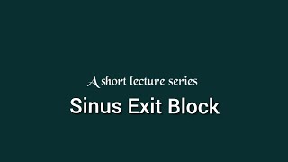 Sinus Exit Block ECG  ECG interpretation made easy Dysrhythmias [upl. by Uile59]