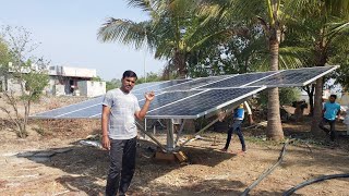 GK energy solar pump Review 3 hp borewell pmkusum [upl. by Trant414]