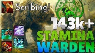 🐻 Stamina Warden 143k PvE DPS Build「ESO Gold Road」 [upl. by Arodal]