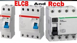 ELCB And RCCB Working function and different Tamil [upl. by Eittah]