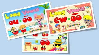 Long Vowel oo  ouewuiue Phonics Mix Compilation Part 1 [upl. by Lianna]