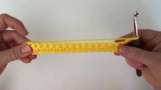 How to Crochet a Single Crochet Stitch  including the second row [upl. by Charters]