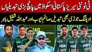 Breaking 6 Big Changes in Pak Squad for T20 Series against Australia  Pak vs Aus T20 Schedule [upl. by Icnan998]